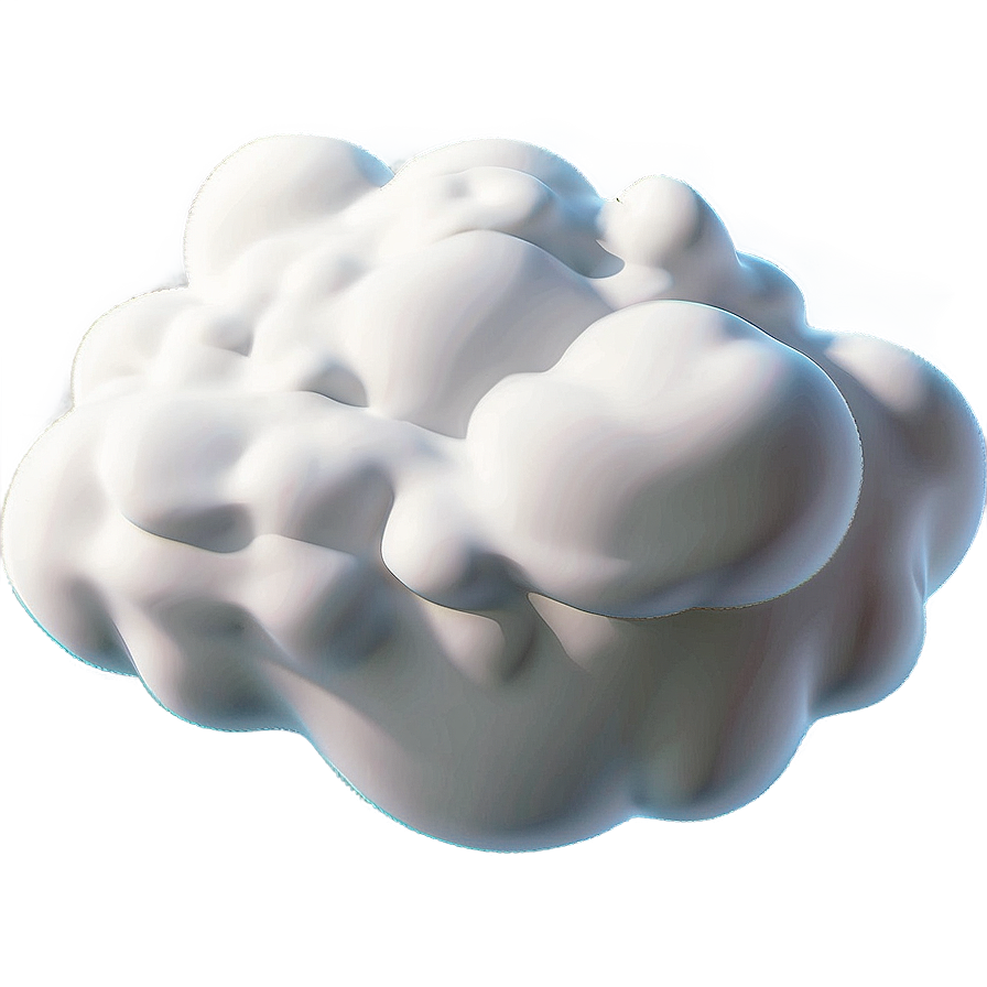 3d Rendered Cloud Png 04302024 PNG image