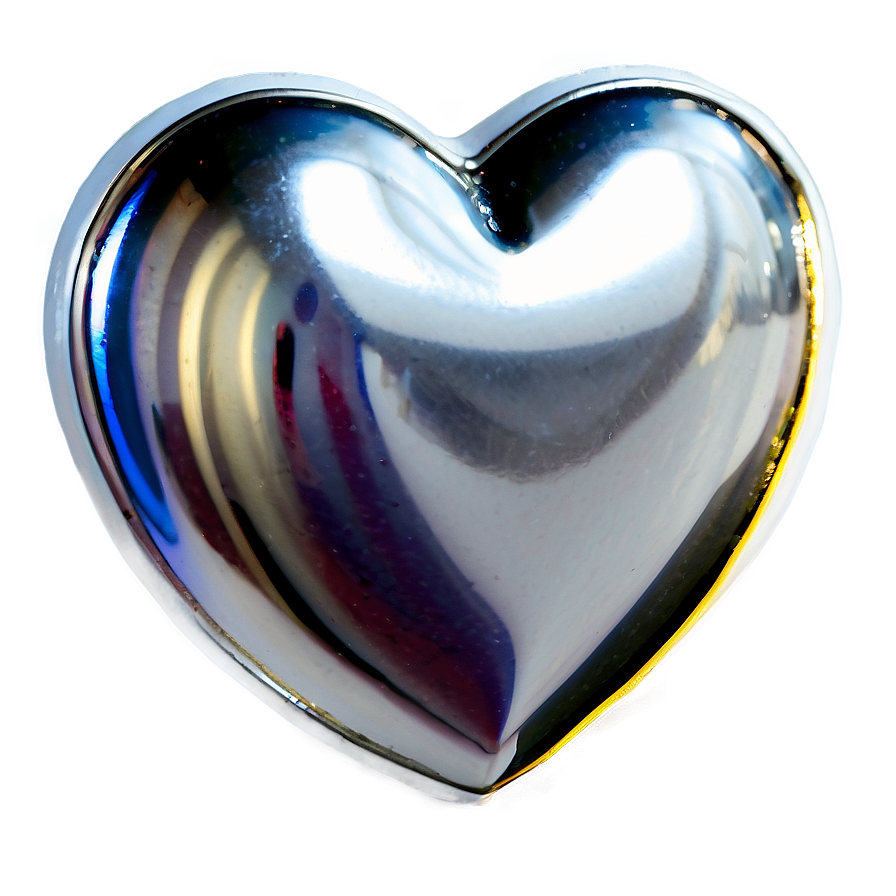 3d Silver Heart Png 06282024 PNG image