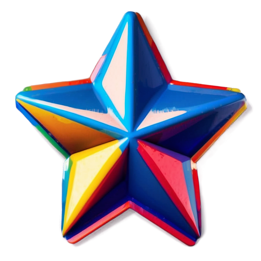 3d Star Sticker Png 90 PNG image