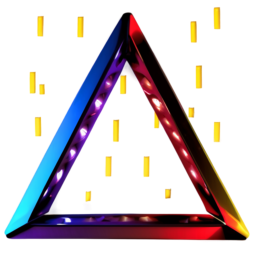 3d Triangle Design Png 05042024 PNG image