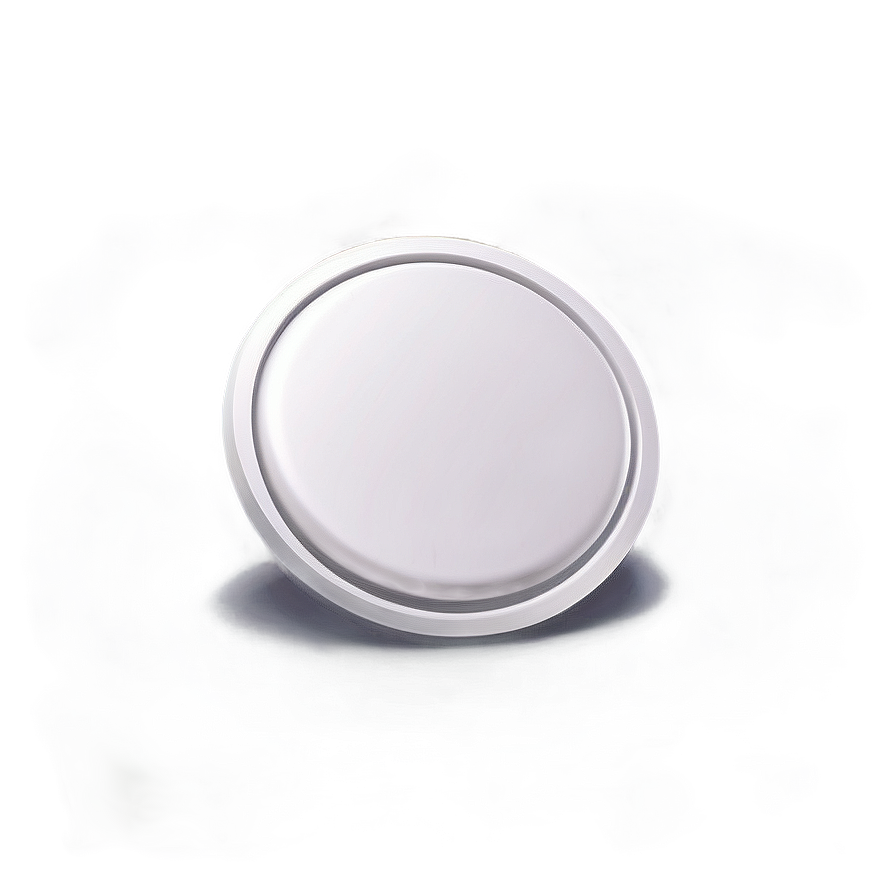 3d White Button Visual Png 76 PNG image