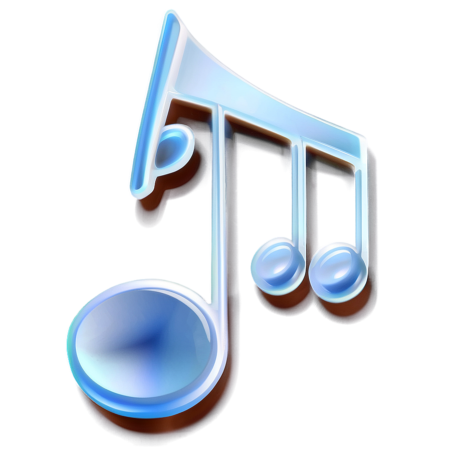 3d White Music Note Png Rwd2 PNG image