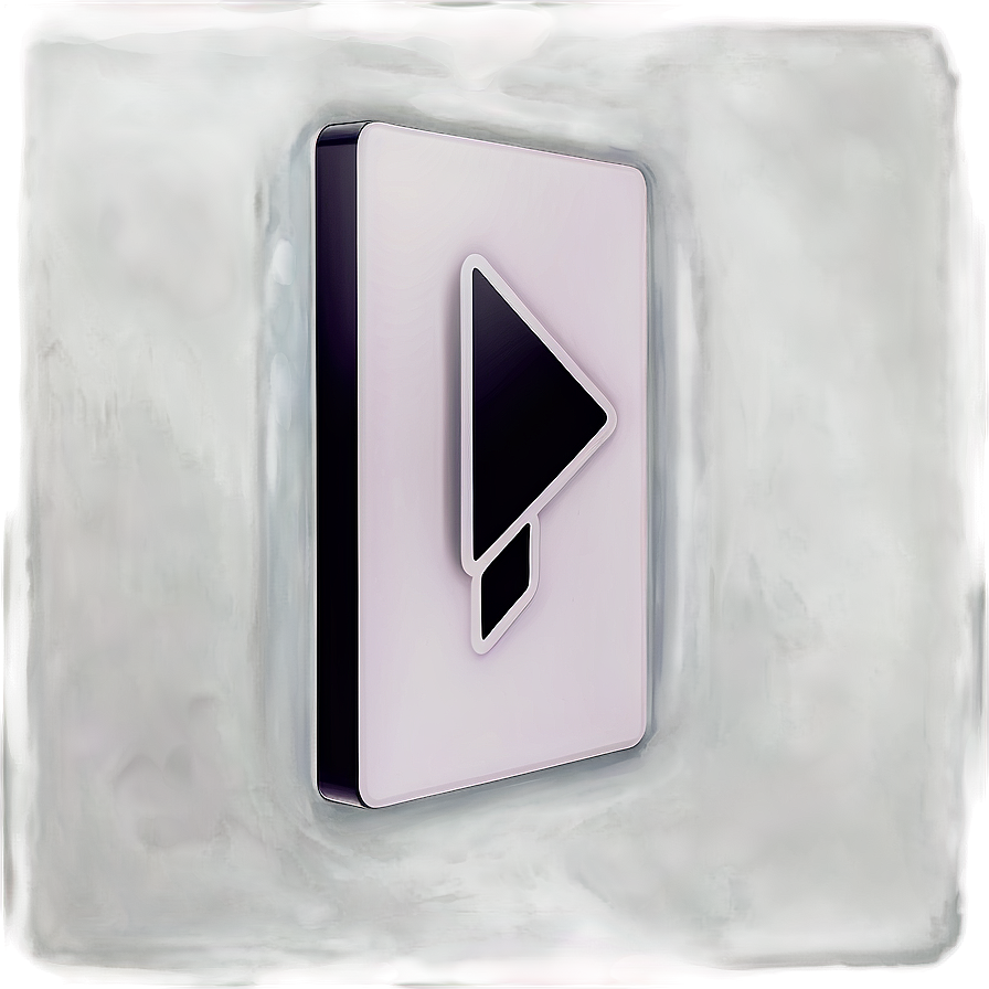 3d White Play Button Png Ppp81 PNG image