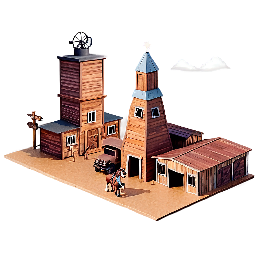 3d Wild West Town Png 69 PNG image