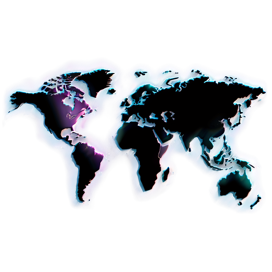 3d World Map Png 05212024 PNG image