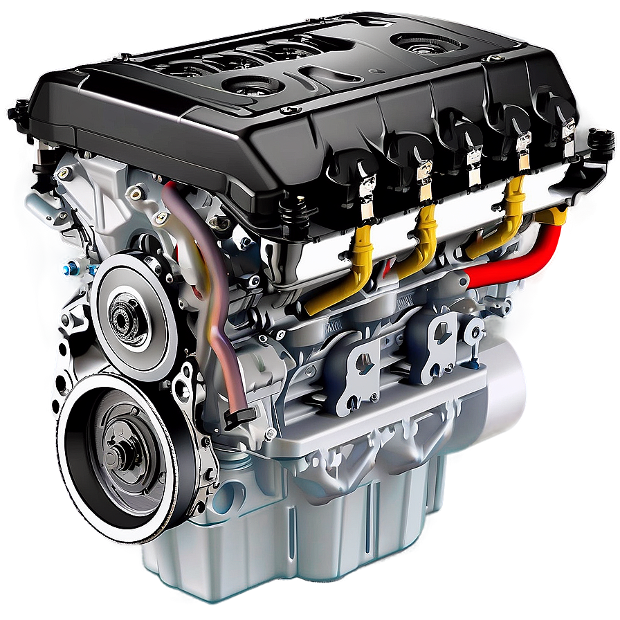 4 Cylinder Car Engine Design Png Ekx PNG image