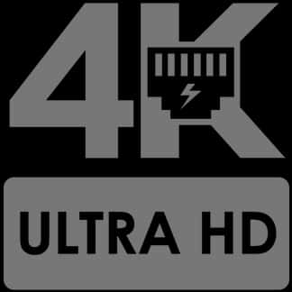 4 K Ultra H D Logo PNG image