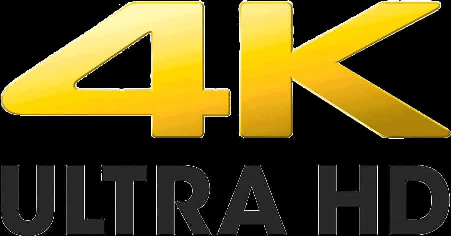 4 K Ultra H D Logo PNG image