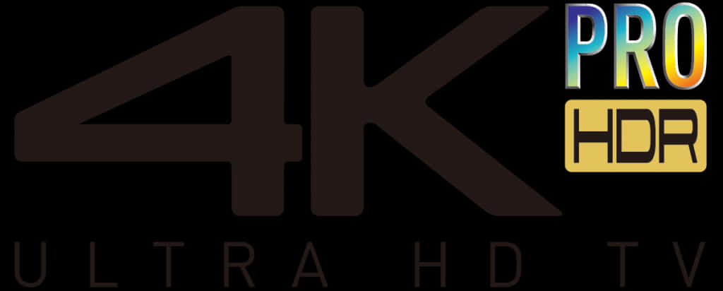 4 K Ultra H D Pro H D R Logo PNG image