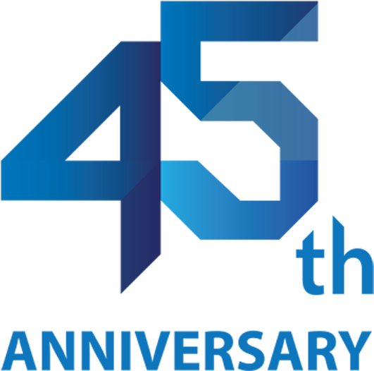 45th Anniversary Logo Design PNG image