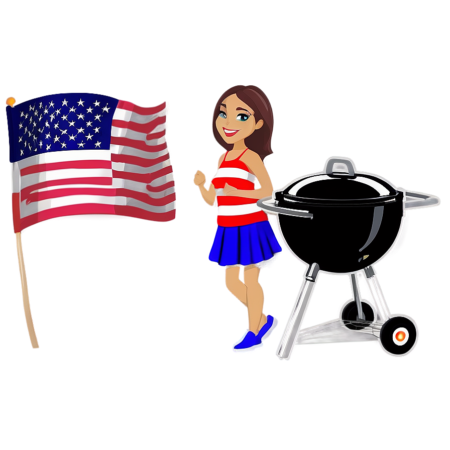 4th Of July Bbq Party Png Wsd3 PNG image