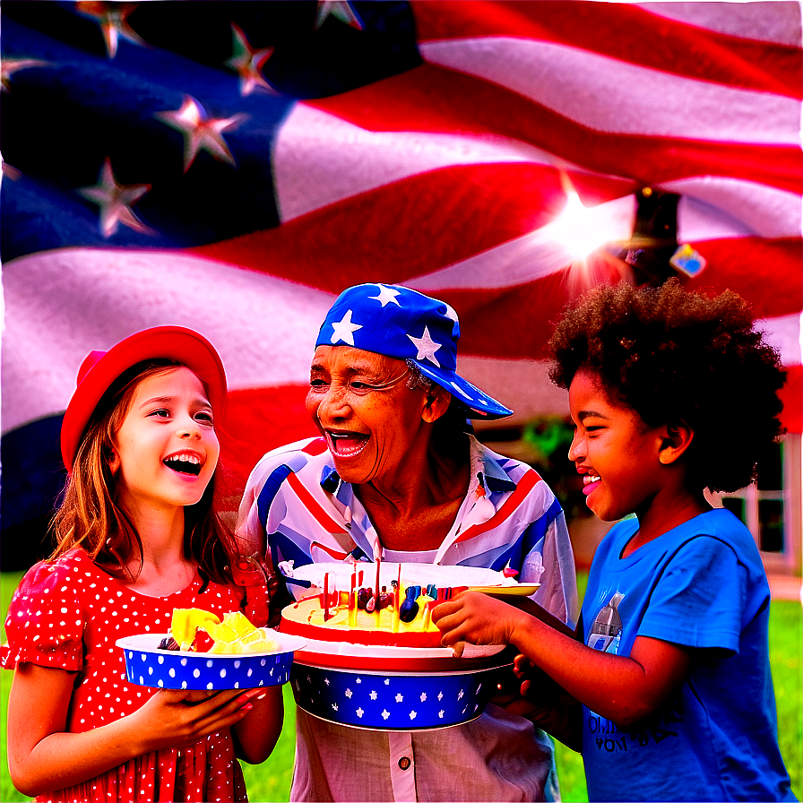 4th Of July Family Gathering Png Jtk13 PNG image