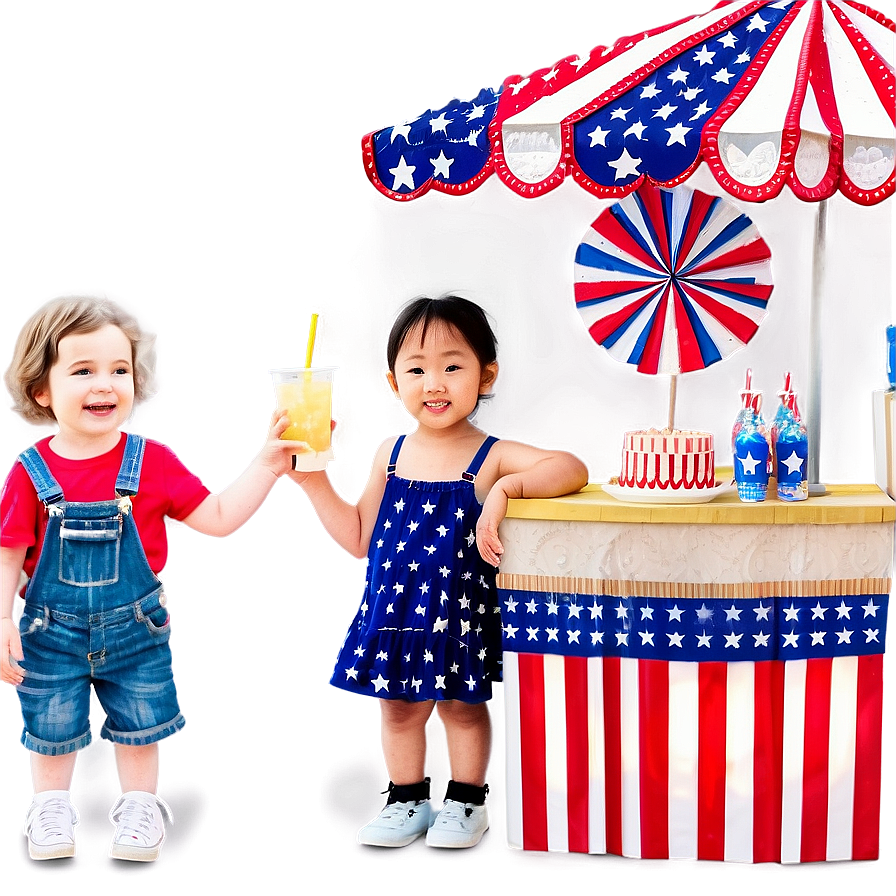 4th Of July Lemonade Stand Png Fch28 PNG image