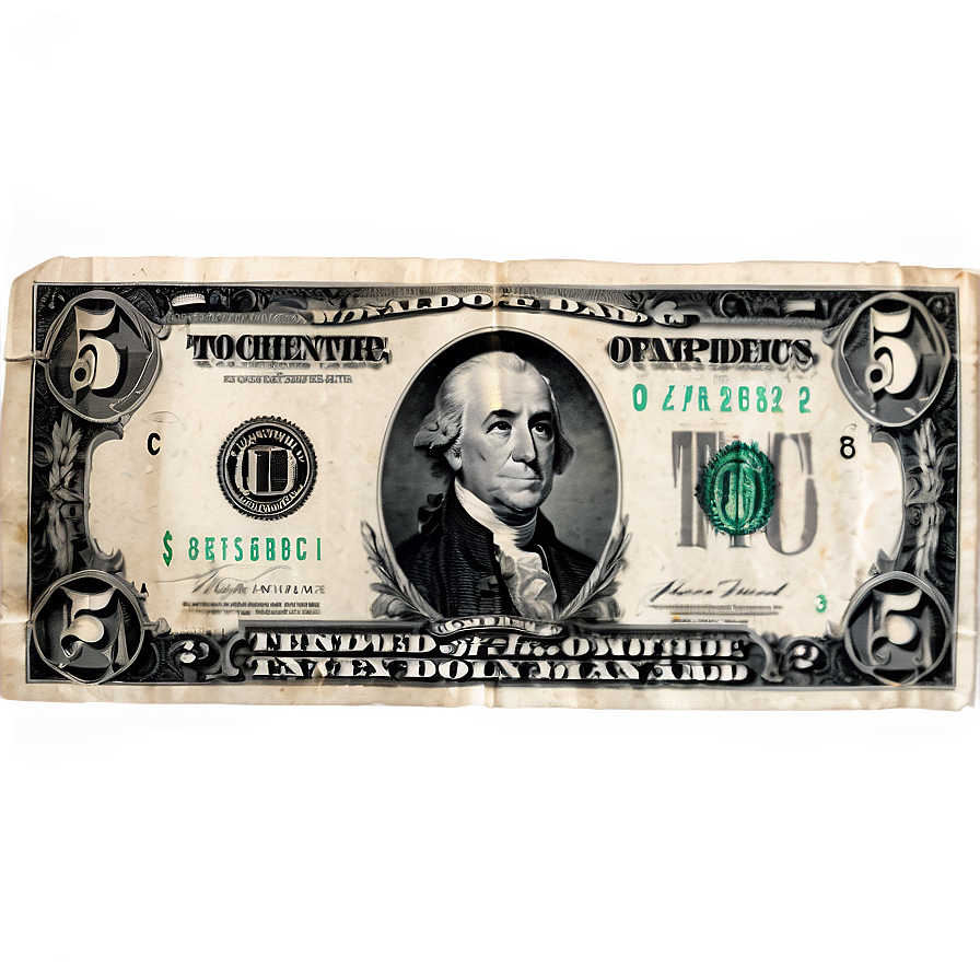 5 Dollar Bills Png Gcx PNG image