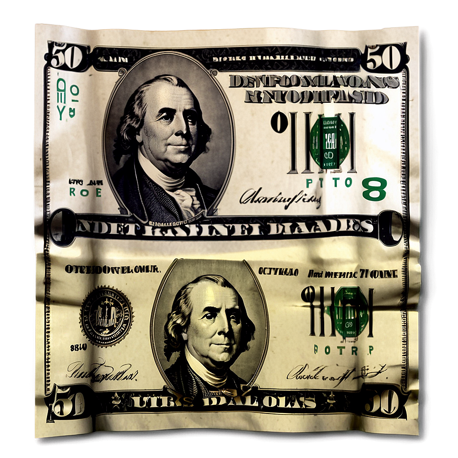 50 Dollar Bills Png 06132024 PNG image