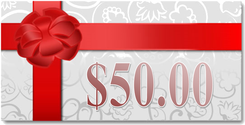 50 Dollar Gift Card Design PNG image
