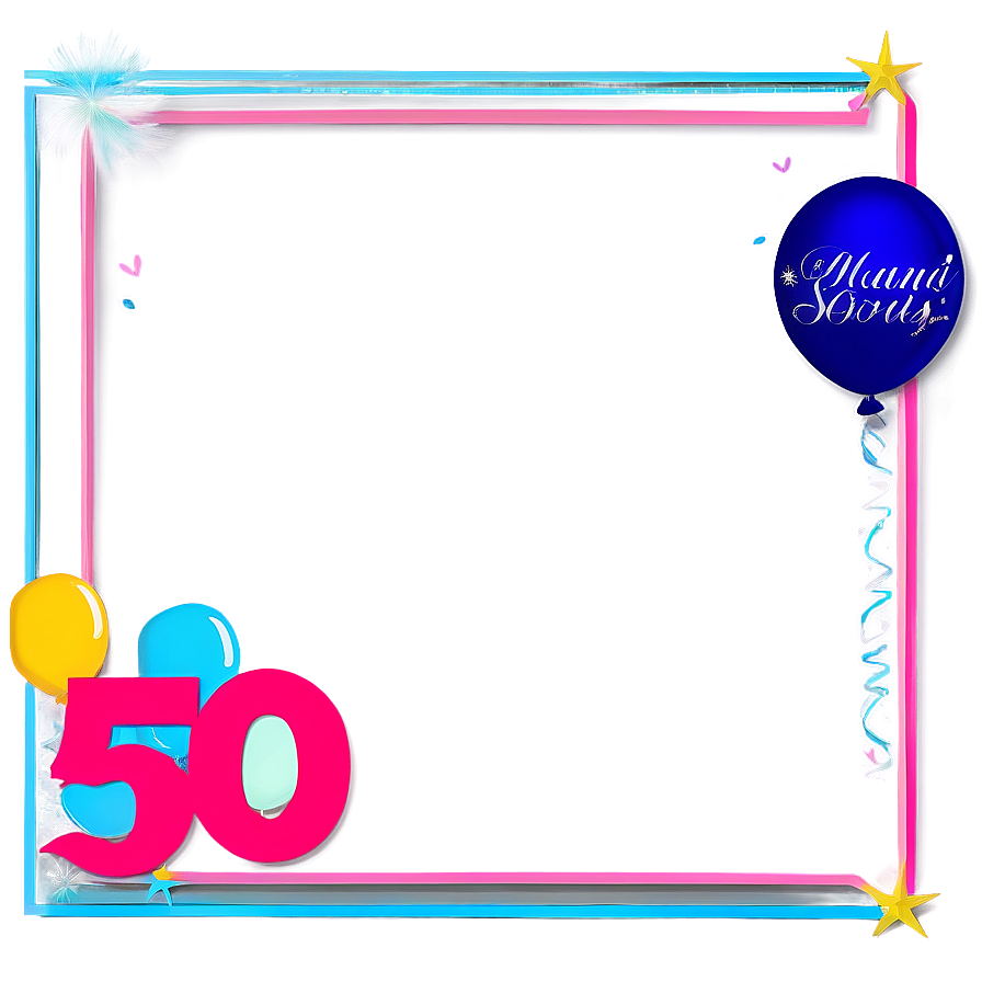 50th Birthday Splendid Soiree Png 39 PNG image