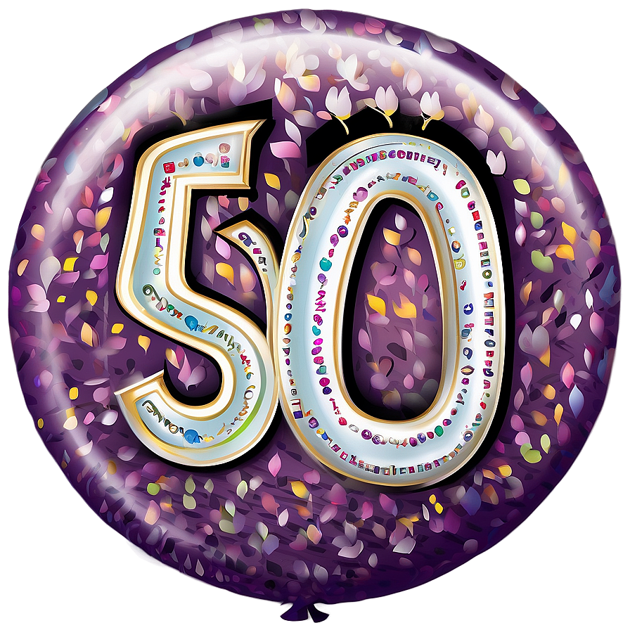 50th Birthday Splendid Soiree Png 80 PNG image