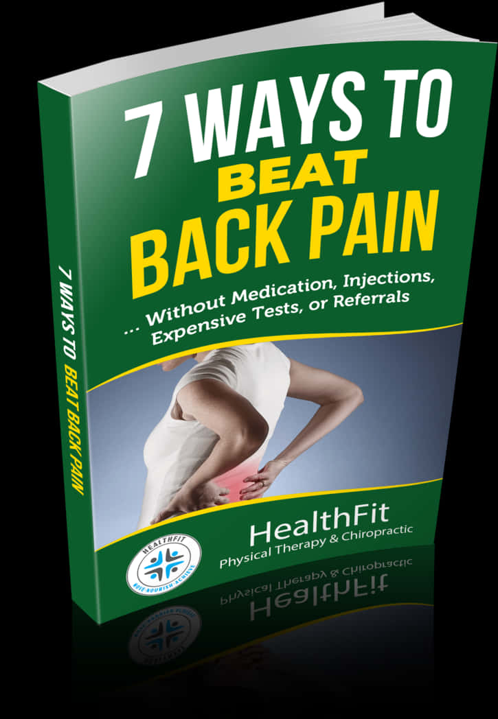 7 Ways To Beat Back Pain Book Cover PNG image