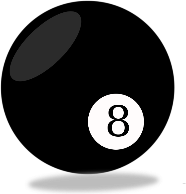 8 Ball Pool Black Ball Illustration PNG image