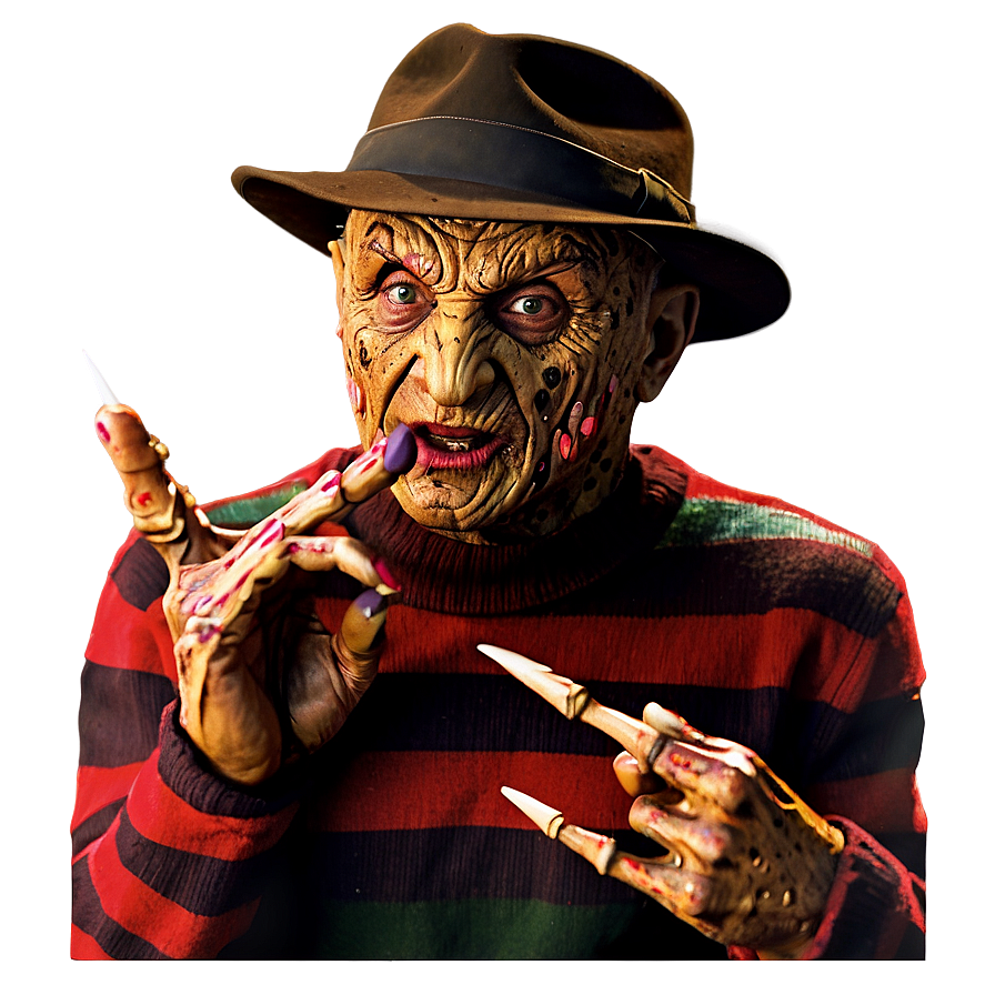 80's Freddy Krueger Png 05232024 PNG image