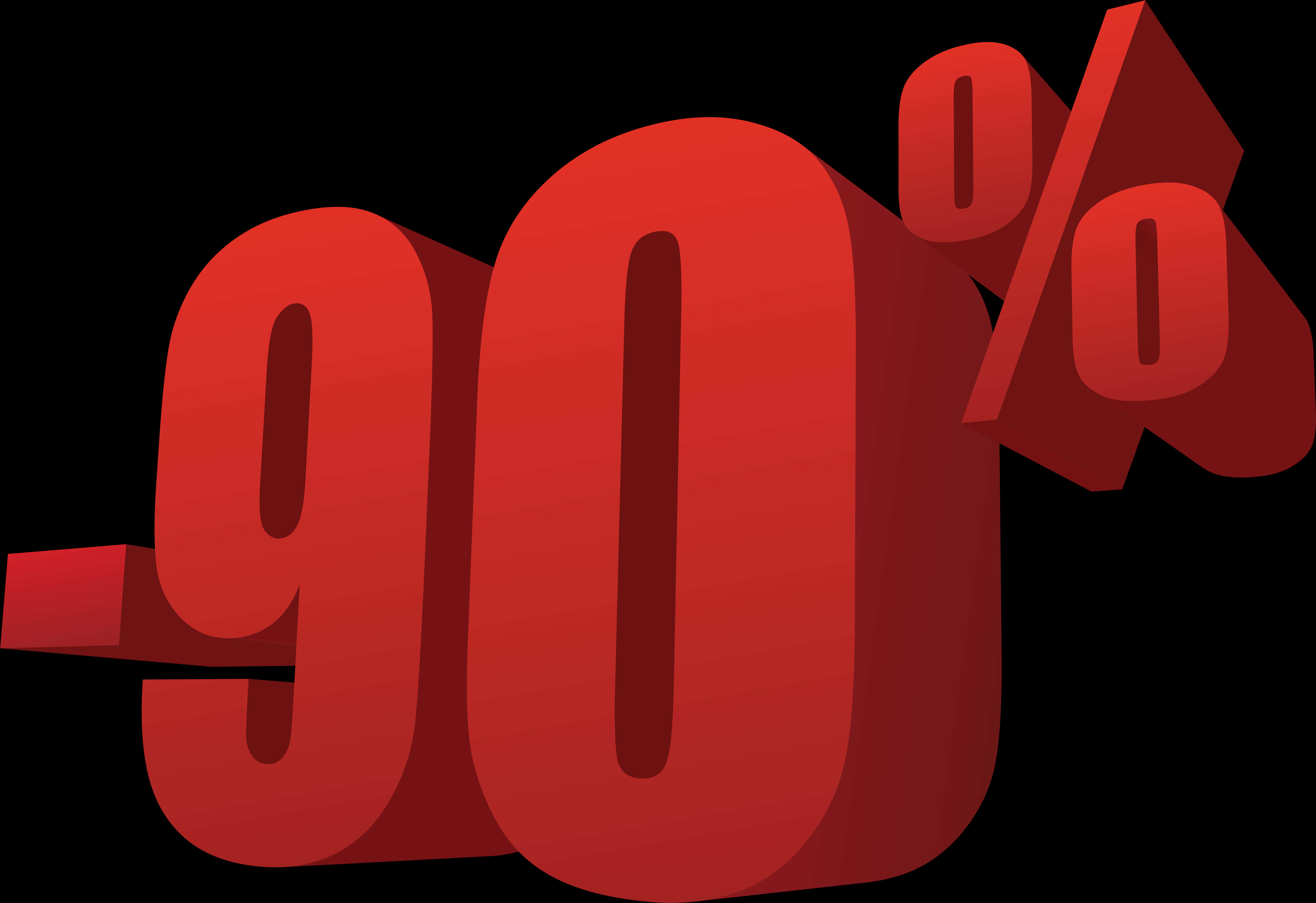 90 Percent Discount Sign PNG image
