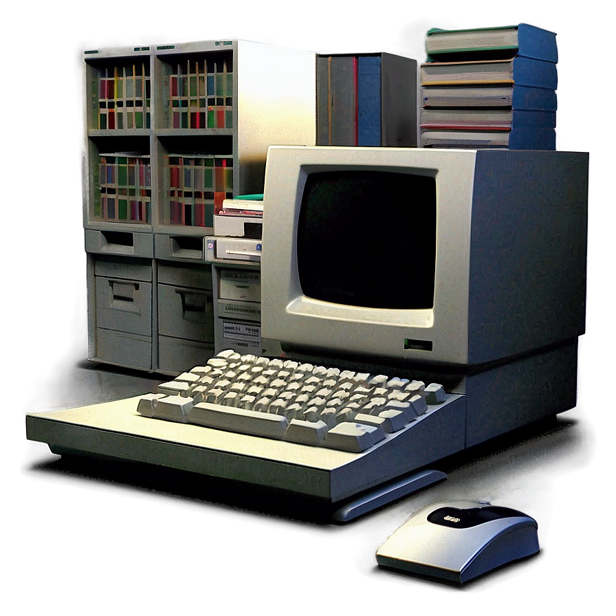 90s Home Office Computer Png 06252024 PNG image