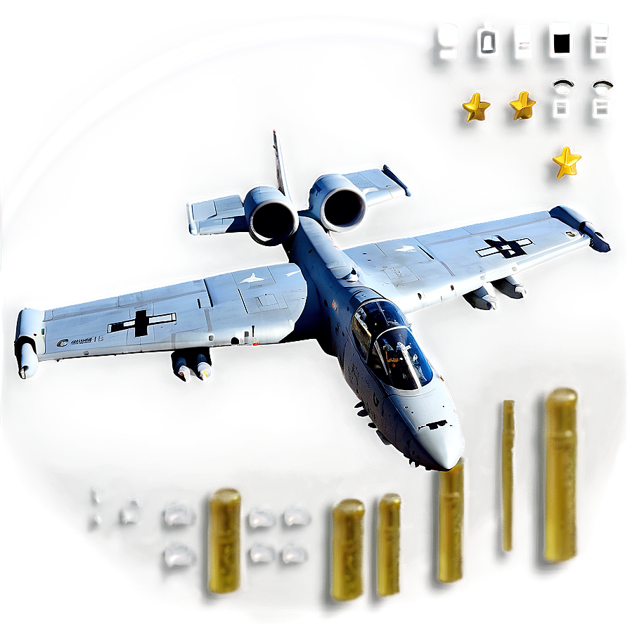 A-10 Warthog Close Support Png Grs94 PNG image