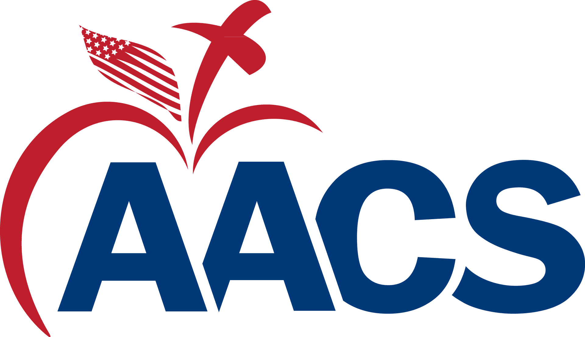 A A C S Logo Red Blue PNG image