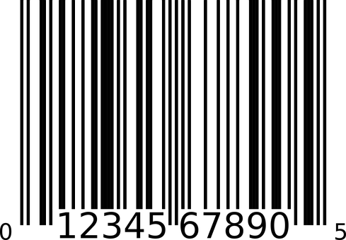 A Barcode With Black And White Stripes PNG image