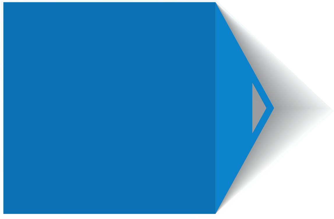 A Blue Square With White Corner PNG image
