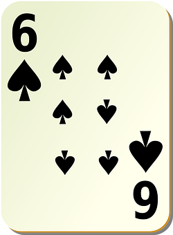 A Card With A Number Of Spades And A Number Of Spades PNG image