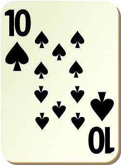 A Card With Black Symbols PNG image