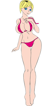 A Cartoon Of A Woman In A Garment PNG image