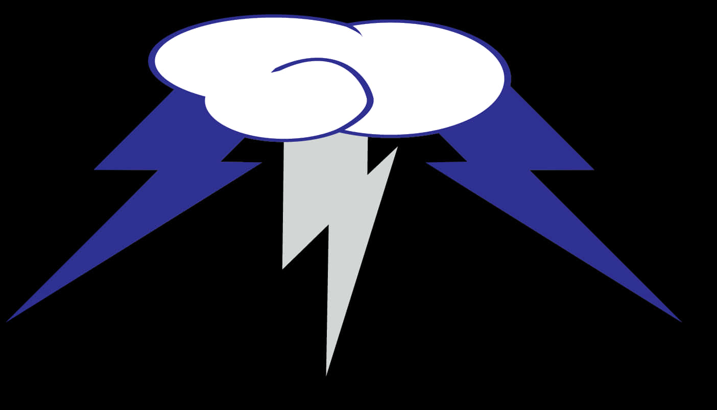 A Cloud And Lightning Bolt PNG image