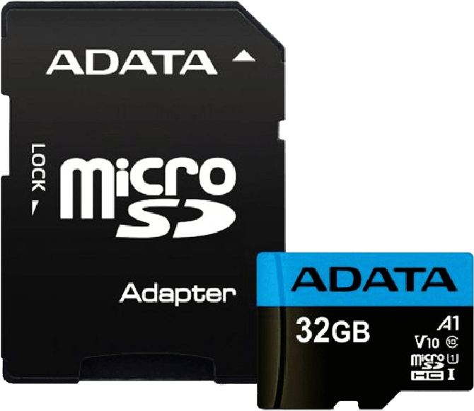 A D A T A Micro S D Cardand Adapter PNG image