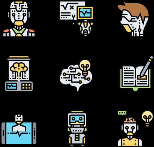 A I_ Technology_ Icons_ Set PNG image