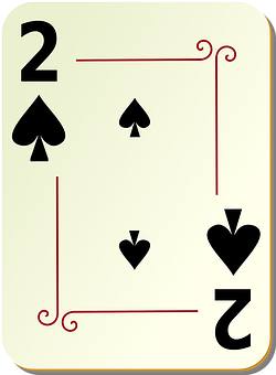 A Playing Card With A Number Of Spades And Spades PNG image