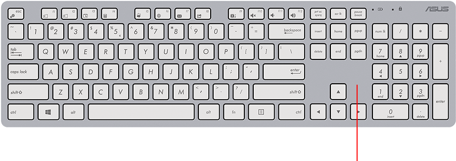 A S U S Laptop Keyboard Layout PNG image