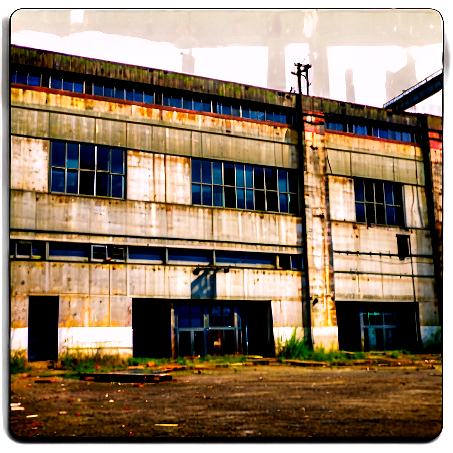 Abandoned Factory Building Png Mfs PNG image