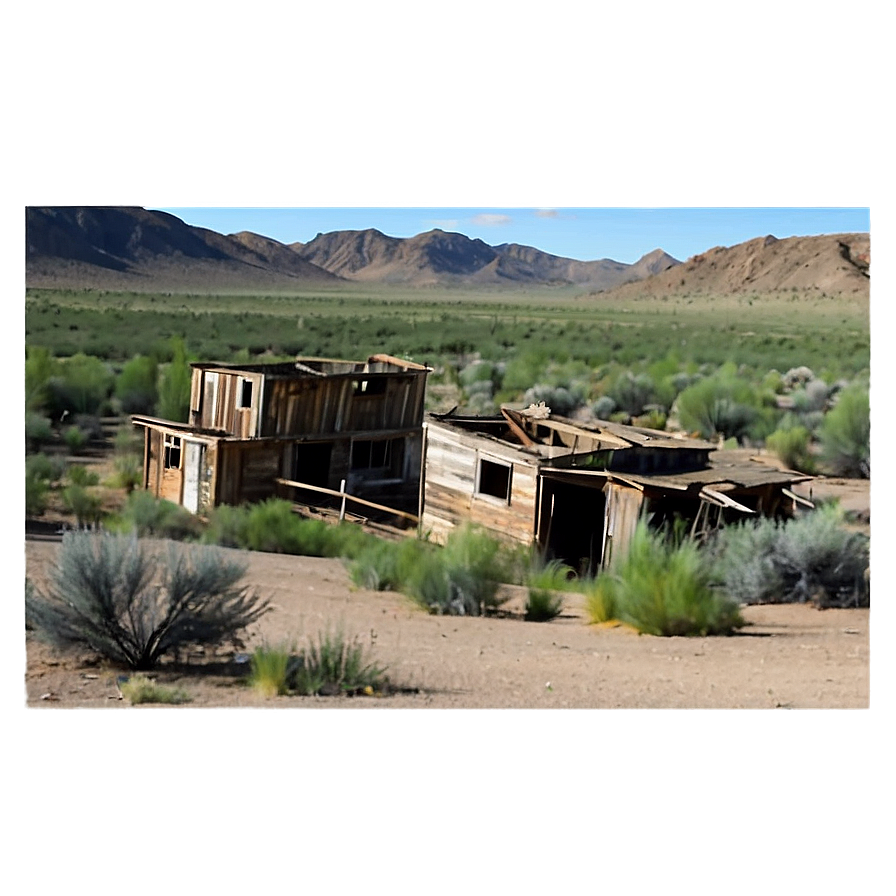 Abandoned Ghost Town Land Png Eec PNG image