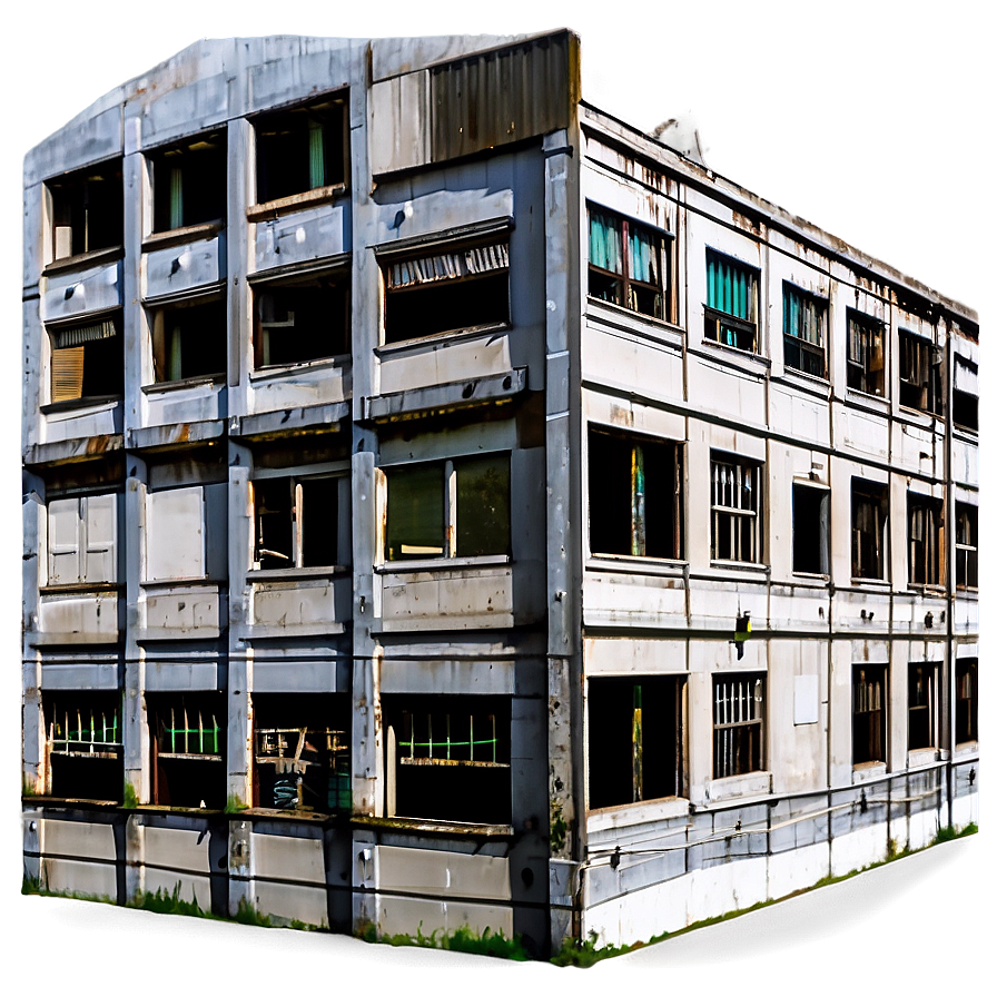 Abandoned Industrial Building Png Jjh22 PNG image