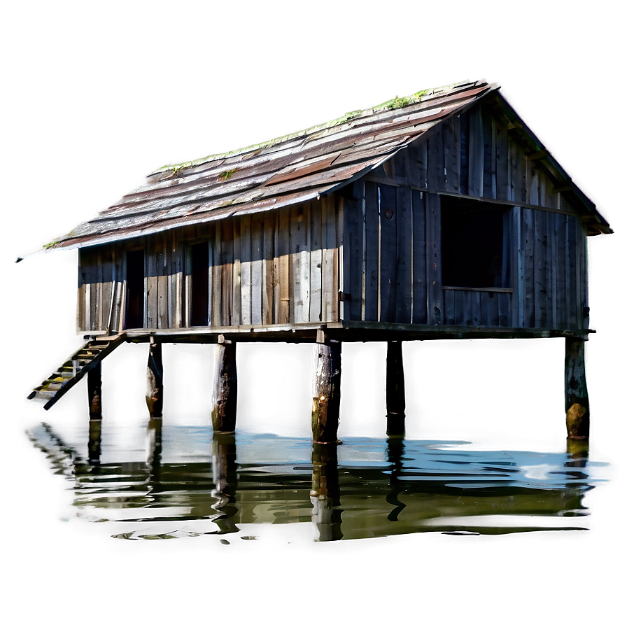 Abandoned Swamp Shack Png 06122024 PNG image