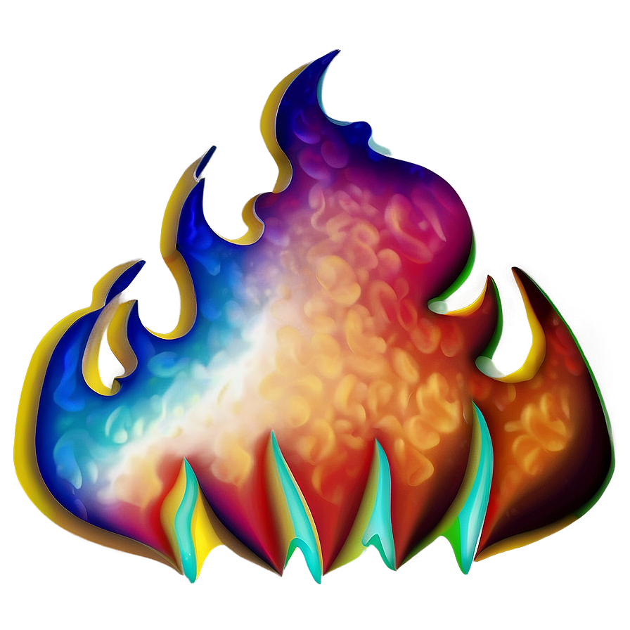 Ablaze Fire Emoji Graphic Png 05042024 PNG image