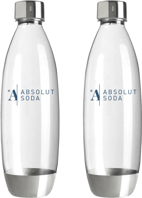 Absolut Soda Plastic Bottles PNG image