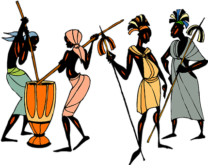 Abstract African Musicians.jpg PNG image