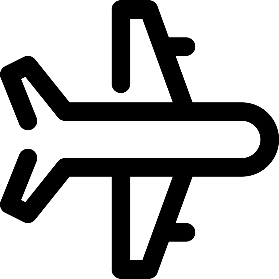 Abstract Airplane Line Art PNG image