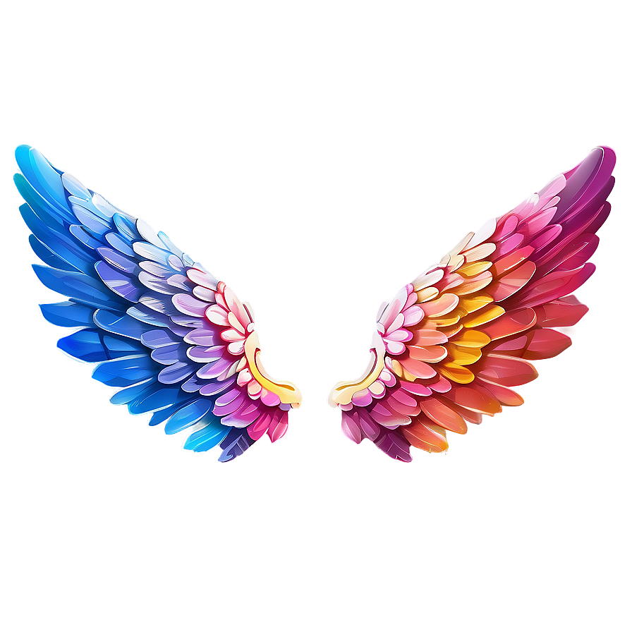 Abstract Angel Wings Concept Png 05042024 PNG image
