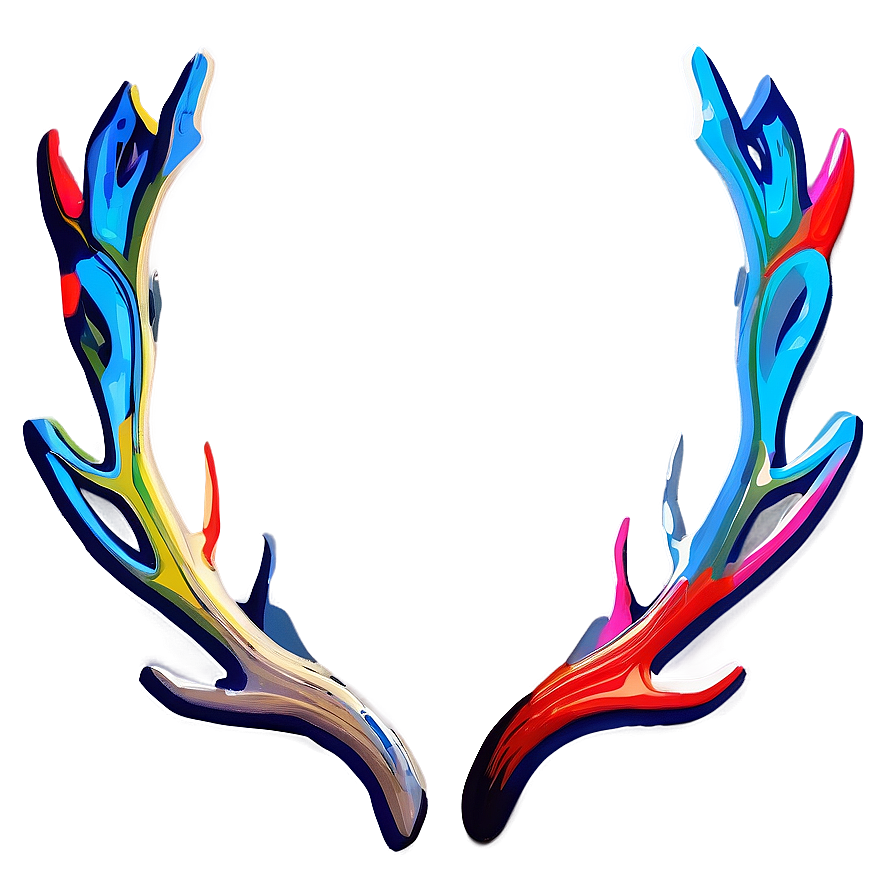 Abstract Antler Art Png 06212024 PNG image