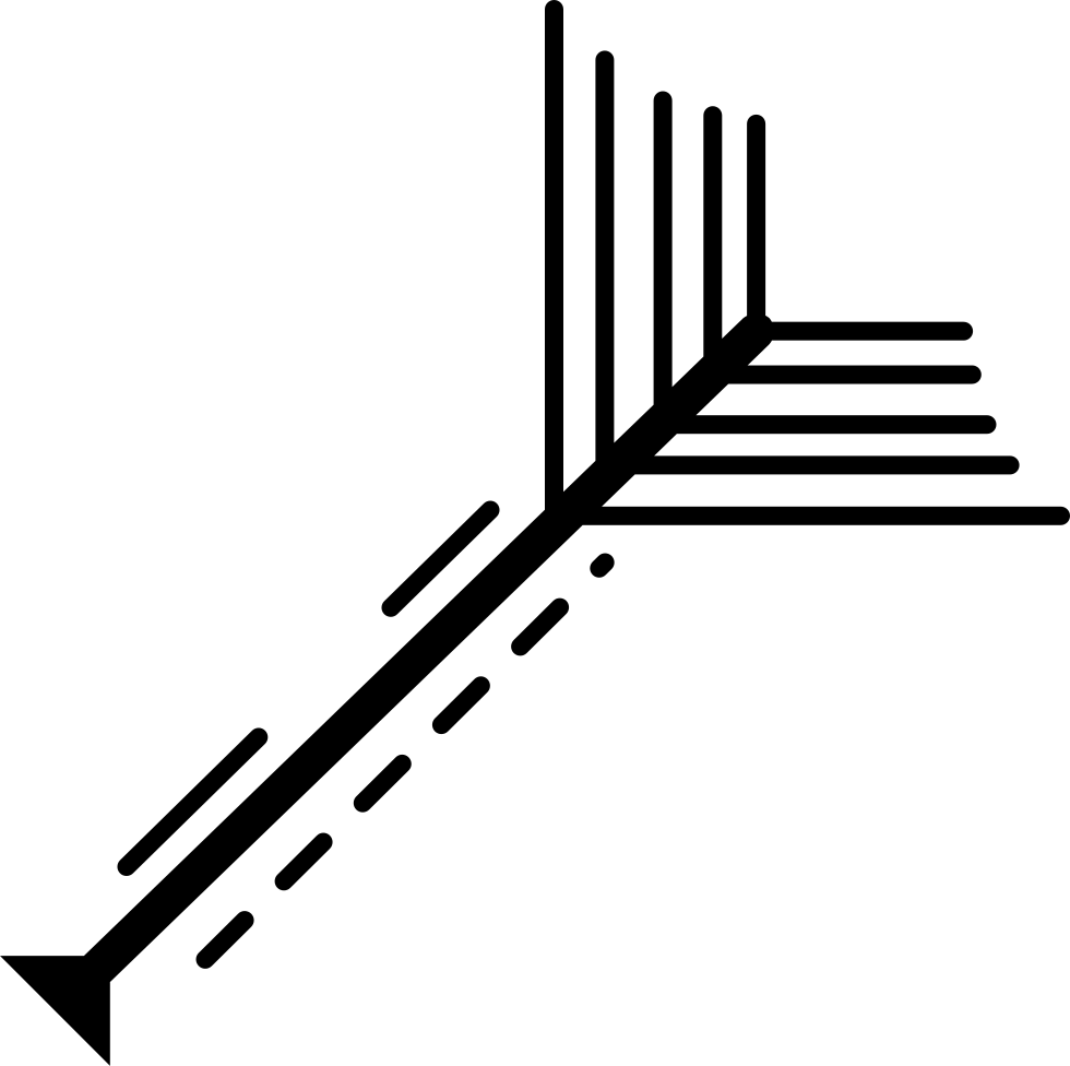 Abstract Arrow Line Art PNG image